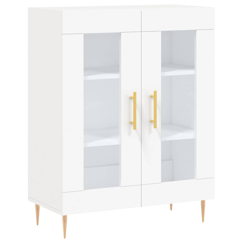 Ντουλάπι Λευκό 69,5x34x180 εκ. από Επεξεργασμένο Ξύλο