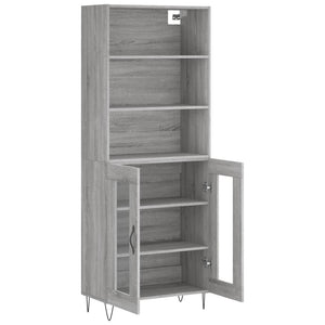 Ντουλάπι Γκρι Sonoma 69,5 x 34 x 180 εκ. Επεξεργασμένο Ξύλο
