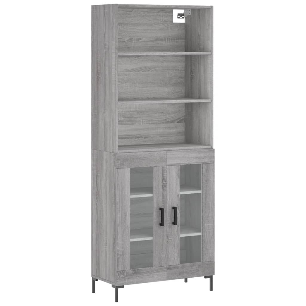 Ντουλάπι Γκρι Sonoma 69,5 x 34 x 180 εκ. Επεξεργασμένο Ξύλο