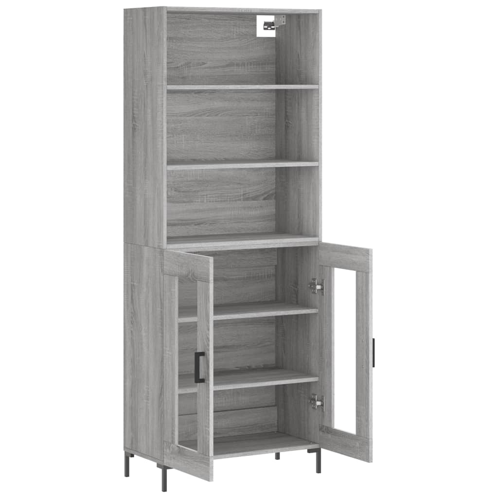 Ντουλάπι Γκρι Sonoma 69,5 x 34 x 180 εκ. Επεξεργασμένο Ξύλο