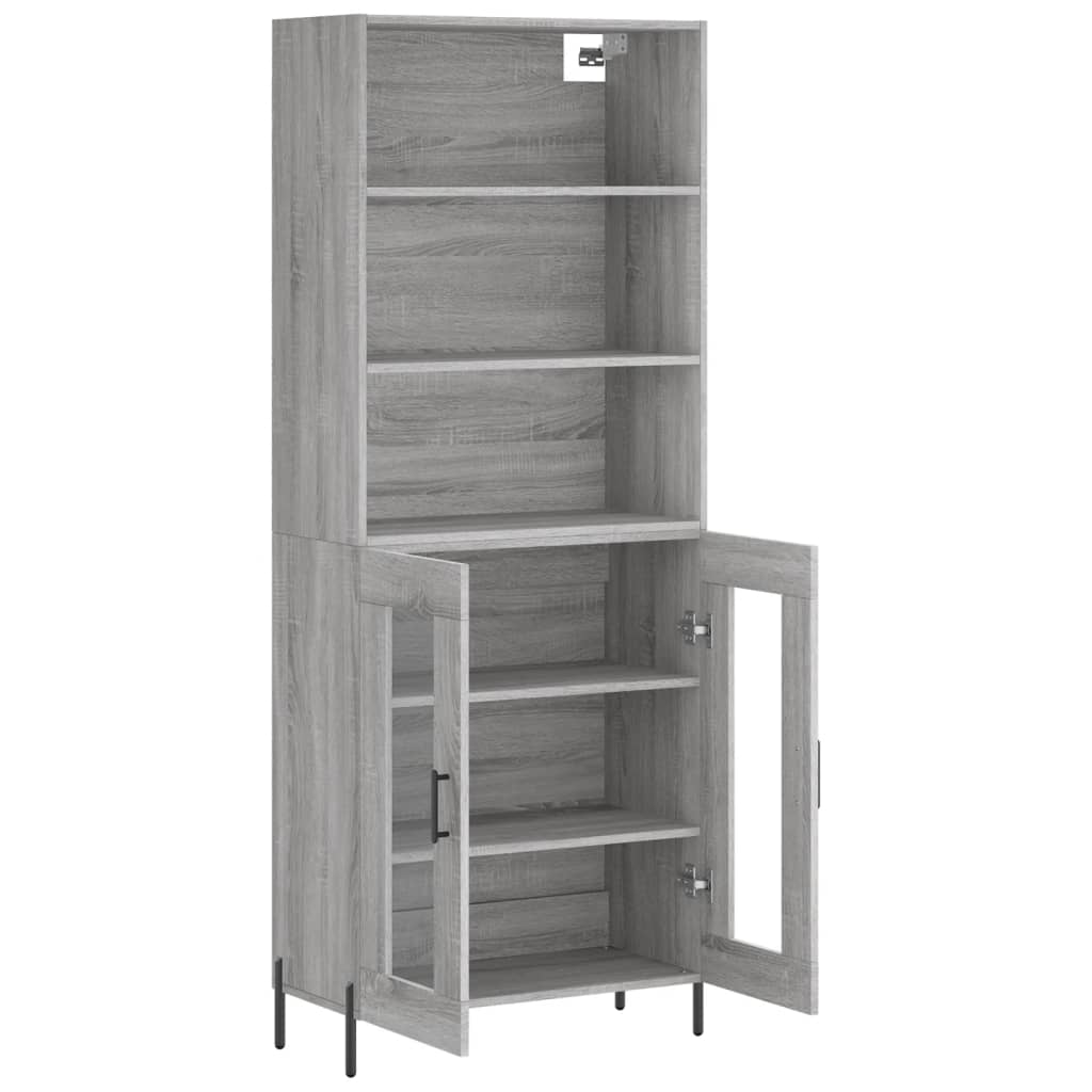 Ντουλάπι Γκρι Sonoma 69,5 x 34 x 180 εκ. Επεξεργασμένο Ξύλο - Pakobazaar