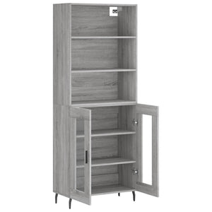 Ντουλάπι Γκρι Sonoma 69,5 x 34 x 180 εκ. Επεξεργασμένο Ξύλο