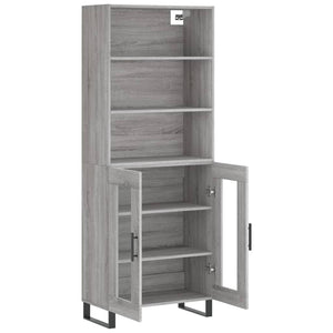Ντουλάπι Γκρι Sonoma 69,5 x 34 x 180 εκ. Επεξεργασμένο Ξύλο