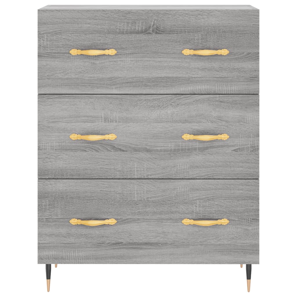 Ντουλάπι Γκρι Sonoma 69,5 x 34 x 180 εκ. Επεξεργασμένο Ξύλο