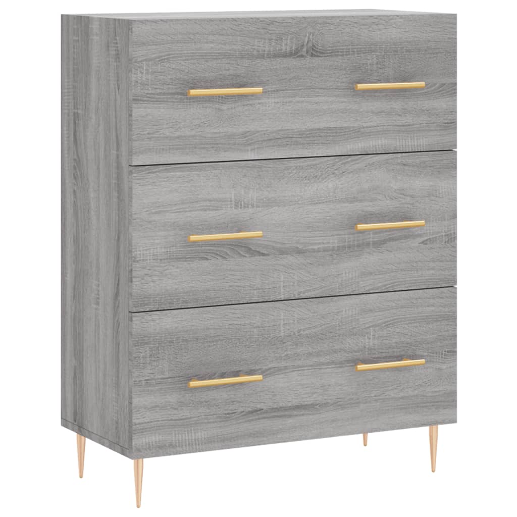 Ντουλάπι Γκρι Sonoma 69,5 x 34 x 180 εκ. Επεξεργασμένο Ξύλο