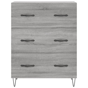 Ντουλάπι Γκρι Sonoma 69,5 x 34 x 180 εκ. Επεξεργασμένο Ξύλο