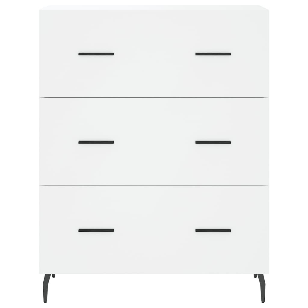 Ντουλάπι Λευκό 69,5x34x180 εκ. από Επεξεργασμένο Ξύλο