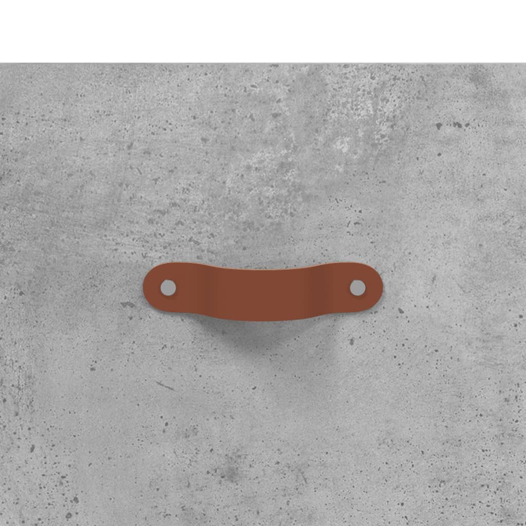 Ντουλάπι Γκρι Σκυροδέματος 69,5x34x180 εκ. Επεξεργασμένο Ξύλο