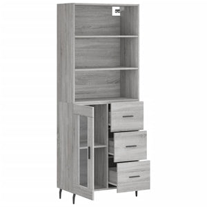 Ντουλάπι Γκρι Sonoma 69,5 x 34 x 180 εκ. Επεξεργασμένο Ξύλο