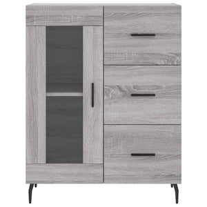 Ντουλάπι Γκρι Sonoma 69,5 x 34 x 180 εκ. Επεξεργασμένο Ξύλο