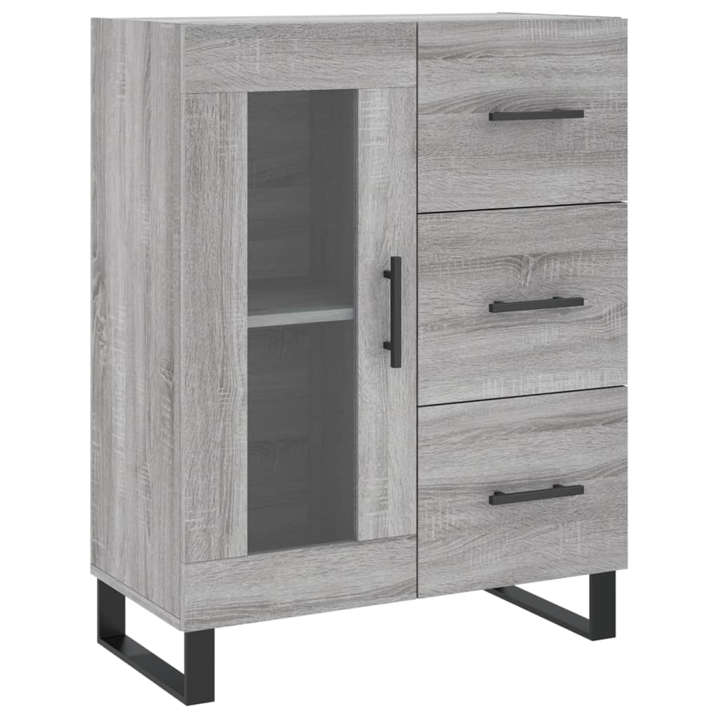 Ντουλάπι Γκρι Sonoma 69,5 x 34 x 180 εκ. Επεξεργασμένο Ξύλο