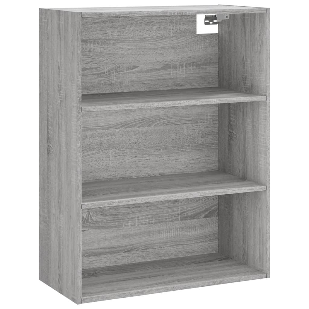 Ντουλάπι Sonoma Γκρι 69,5x32,5x180 εκ. Επεξεργασμένο Ξύλο