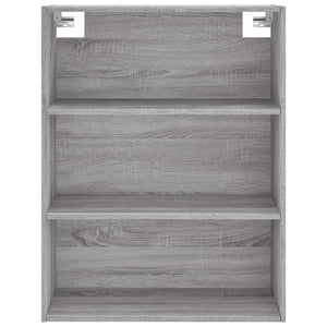 Ντουλάπι Sonoma Γκρι 69,5x32,5x180 εκ. Επεξεργασμένο Ξύλο
