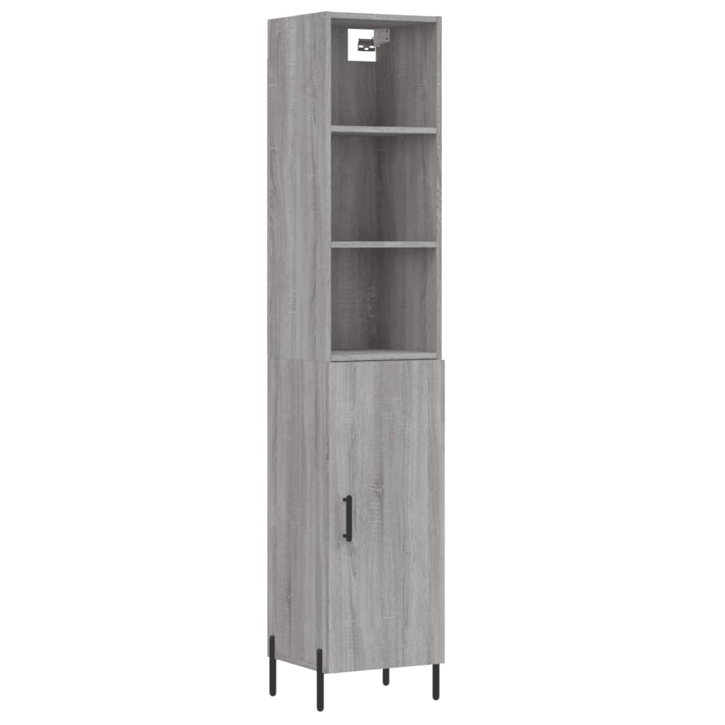 Μπουφές Sonoma Γκρι 34,5 x 34 x 180 εκ. από Επεξεργασμένο Ξύλο
