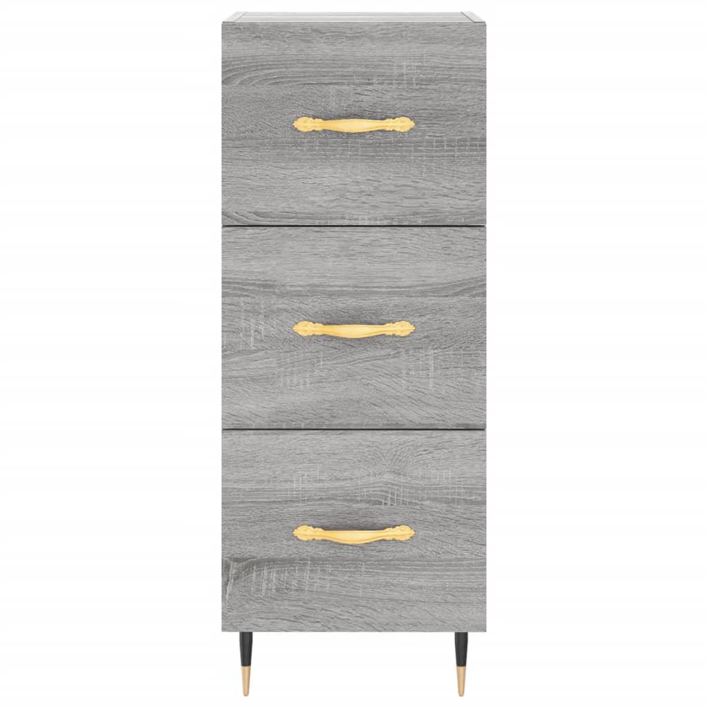 Μπουφές Sonoma Γκρι 34,5 x 34 x 180 εκ. από Επεξεργασμένο Ξύλο