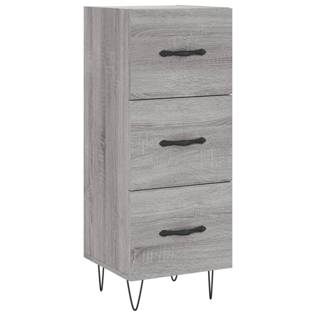 Μπουφές Sonoma Γκρι 34,5 x 34 x 180 εκ. από Επεξεργασμένο Ξύλο