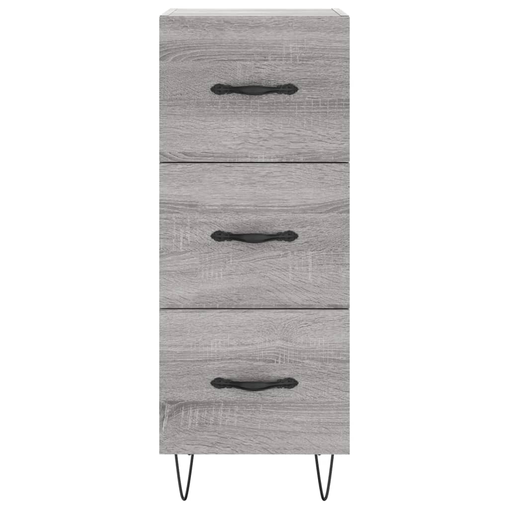 Μπουφές Sonoma Γκρι 34,5 x 34 x 180 εκ. από Επεξεργασμένο Ξύλο