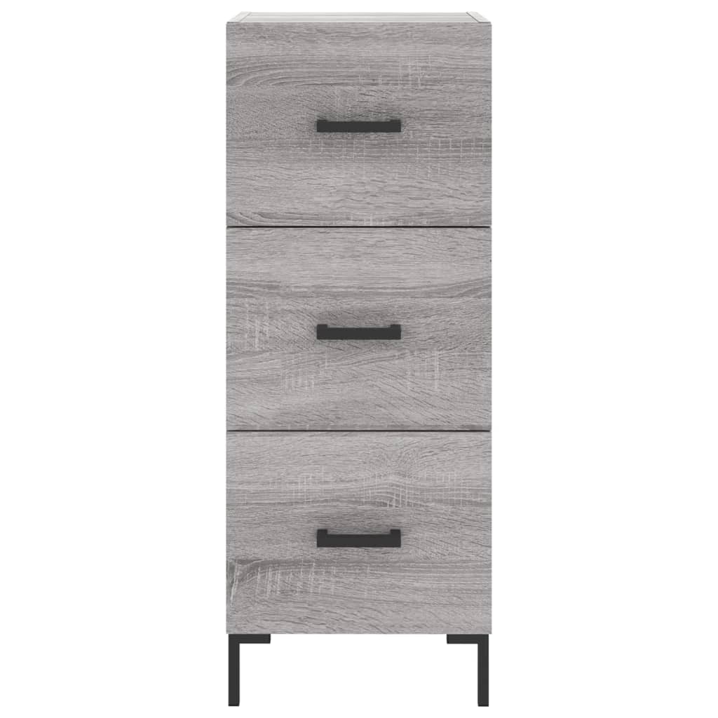 Μπουφές Sonoma Γκρι 34,5 x 34 x 180 εκ. από Επεξεργασμένο Ξύλο