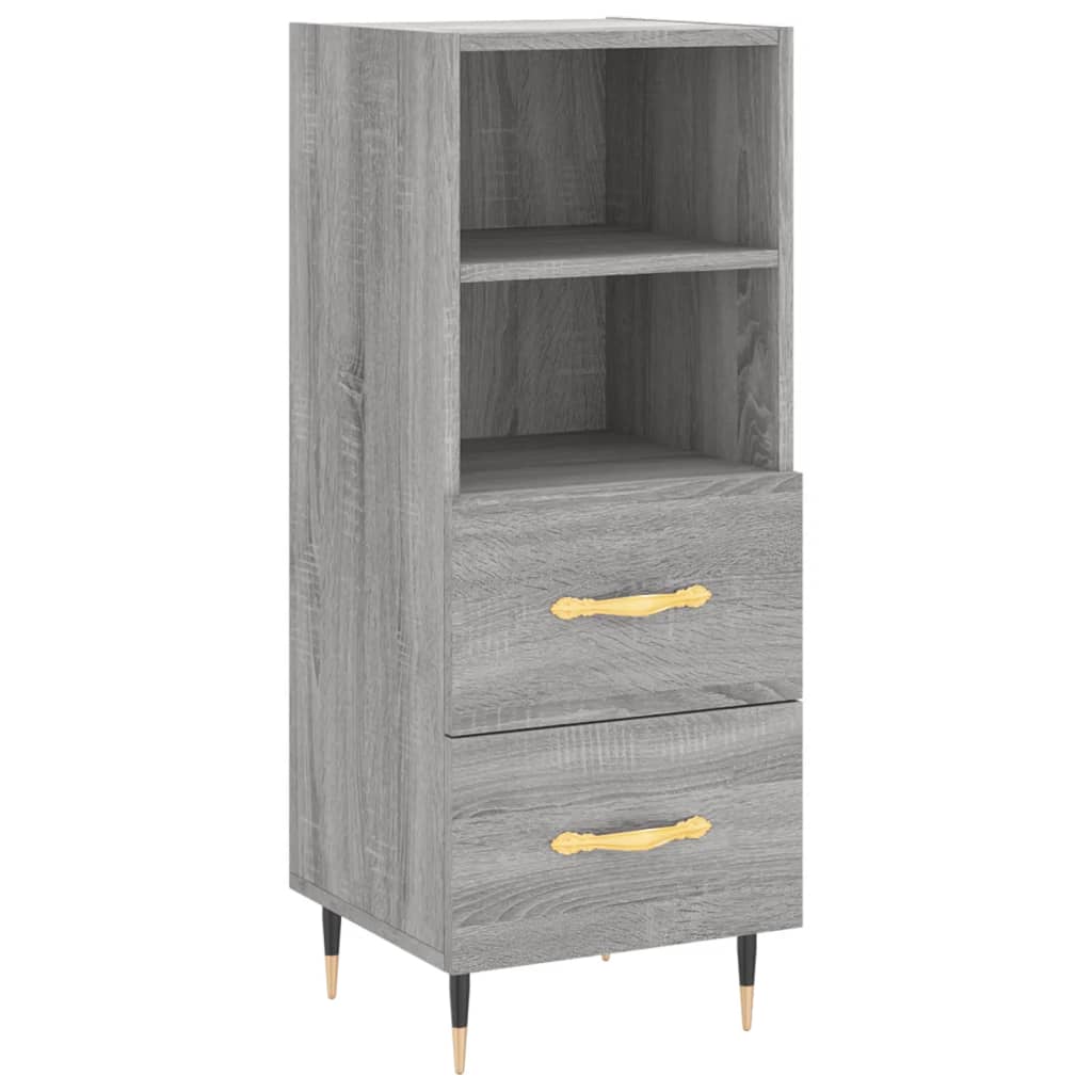 Μπουφές Sonoma Γκρι 34,5 x 34 x 180 εκ. από Επεξεργασμένο Ξύλο