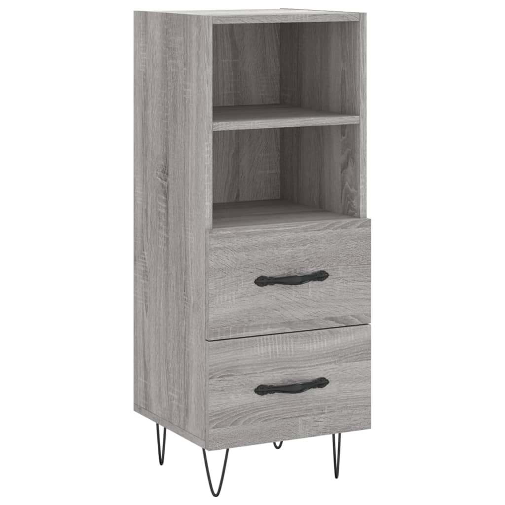 Μπουφές Sonoma Γκρι 34,5 x 34 x 180 εκ. από Επεξεργασμένο Ξύλο - Pakobazaar