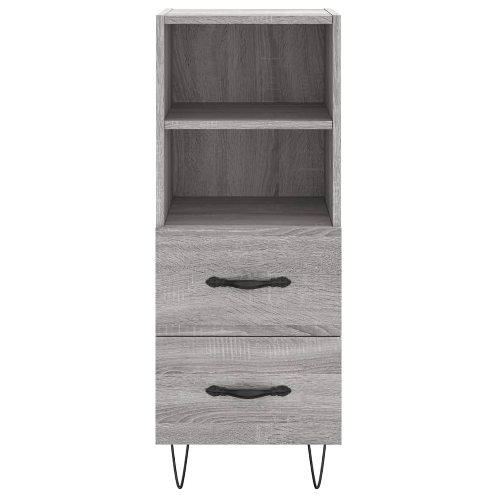 Μπουφές Sonoma Γκρι 34,5 x 34 x 180 εκ. από Επεξεργασμένο Ξύλο - Pakobazaar