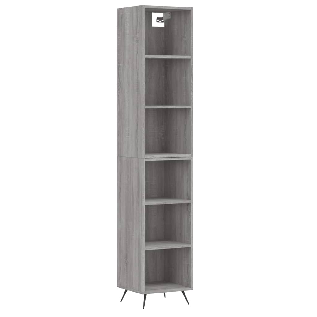 Ντουλάπι Γκρι sonoma 34,5 x 32,5 x 180 εκ. Επεξεργασμένο ξύλο - Pakobazaar