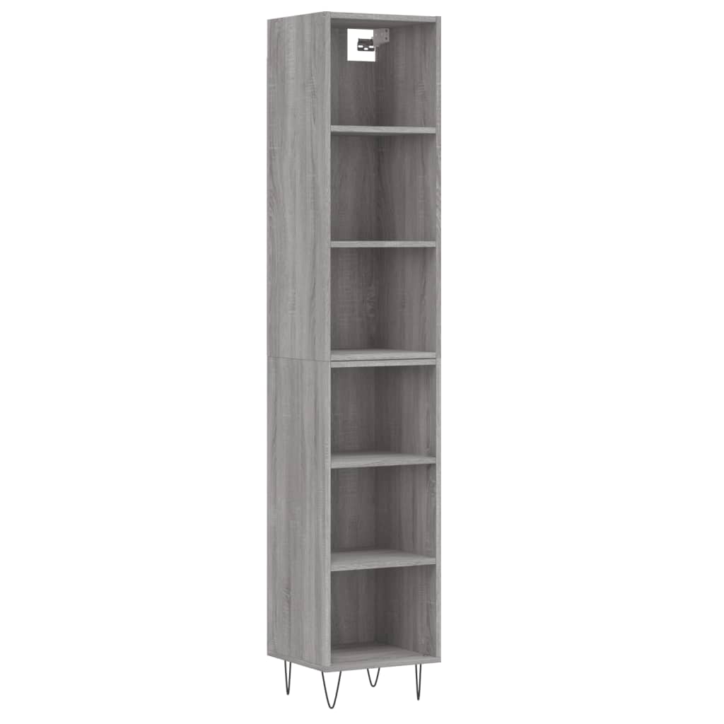 Ντουλάπι Γκρι sonoma 34,5 x 32,5 x 180 εκ. Επεξεργασμένο ξύλο