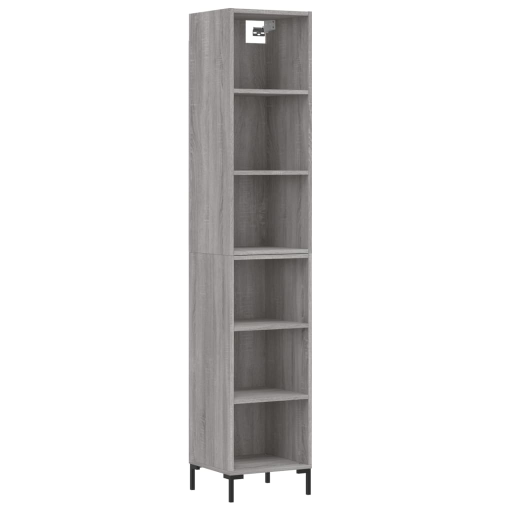 Ντουλάπι Γκρι sonoma 34,5 x 32,5 x 180 εκ. Επεξεργασμένο ξύλο