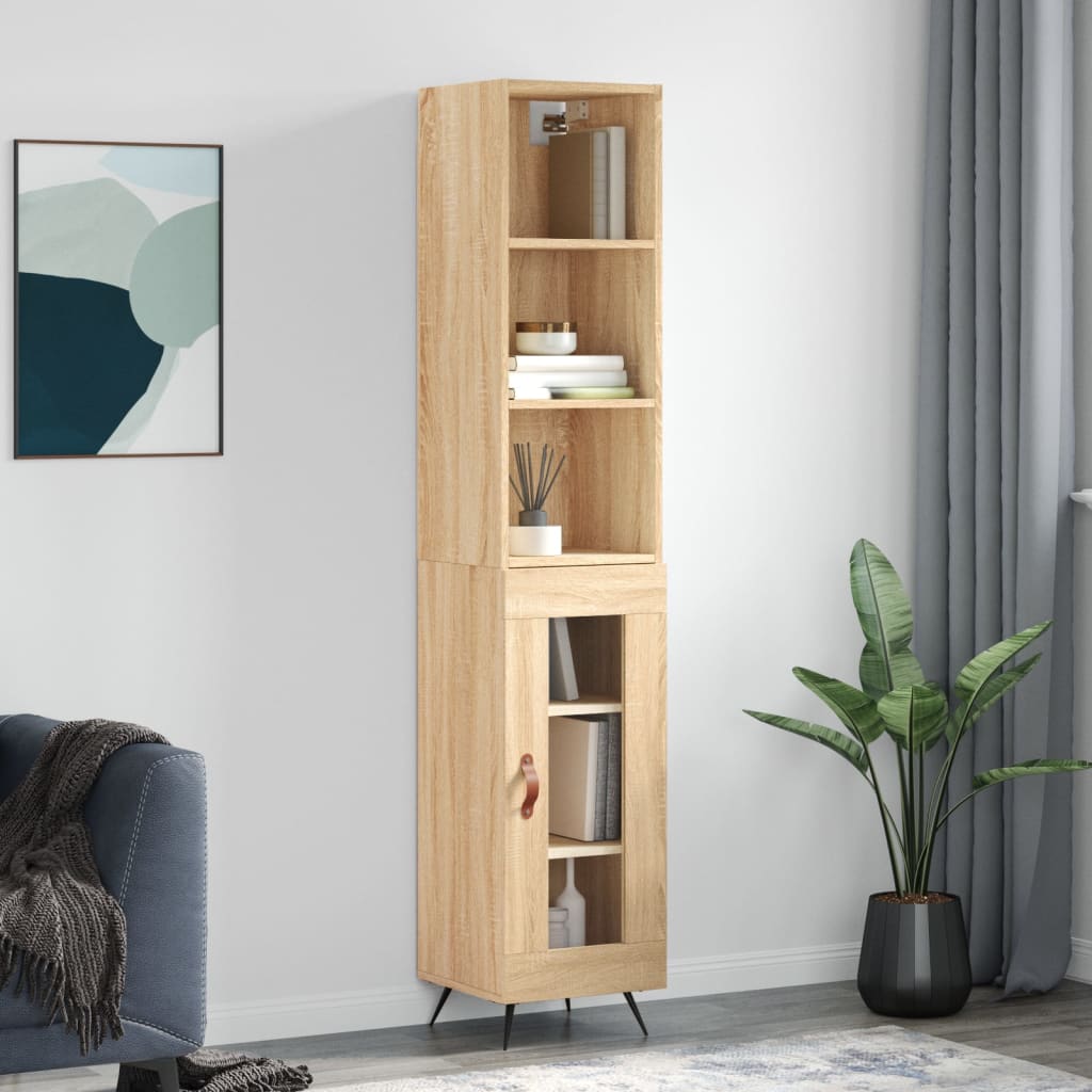 Μπουφές Sonoma δρυς 34,5 x 34 x 180 εκ. από Επεξεργασμένο Ξύλο