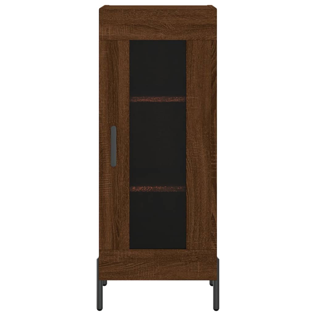 Ντουλάπι Καφέ Δρυς 34,5 x 34 x 180 εκ. από Επεξεργασμένο Ξύλο