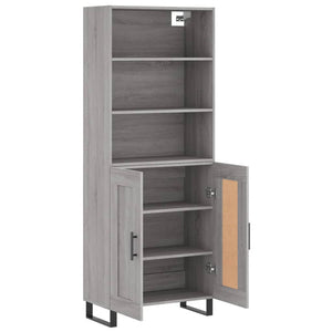 Ντουλάπι Γκρι Sonoma 69,5 x 34 x 180 εκ. Επεξεργασμένο Ξύλο