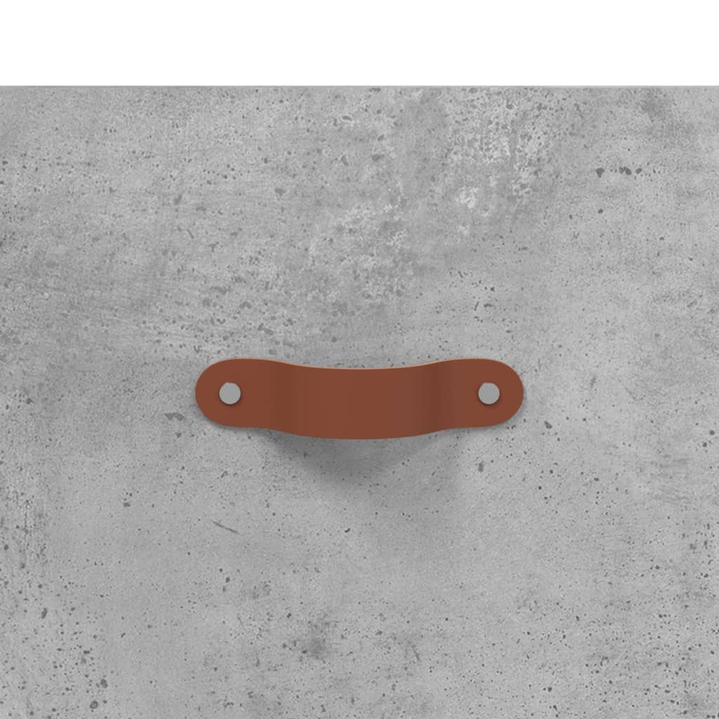 Ντουλάπι Γκρι Σκυροδέματος 69,5x34x180 εκ. Επεξεργασμένο Ξύλο