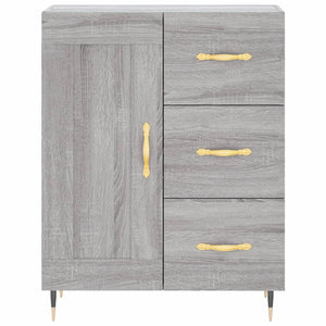 Ντουλάπι Γκρι Sonoma 69,5 x 34 x 180 εκ. Επεξεργασμένο Ξύλο
