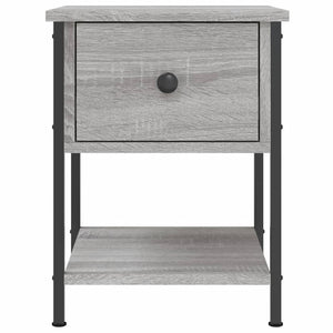 Κομοδίνο Γκρι Sonoma 34 x 35,5 x 45 εκ. από Επεξεργασμένο Ξύλο - Pakobazaar