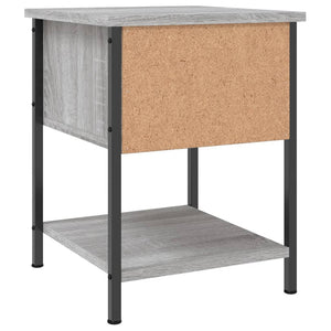 Κομοδίνο Γκρι Sonoma 34 x 35,5 x 45 εκ. από Επεξεργασμένο Ξύλο - Pakobazaar