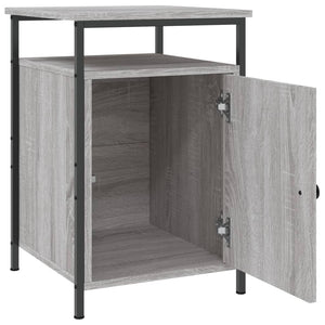 Κομοδίνο Γκρι Sonoma 40 x 42 x 60 εκ. από Επεξεργασμένο Ξύλο