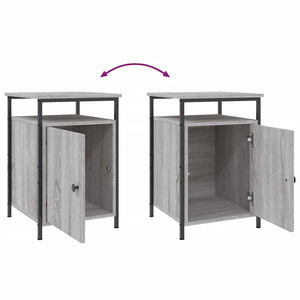 Κομοδίνο Γκρι Sonoma 40 x 42 x 60 εκ. από Επεξεργασμένο Ξύλο