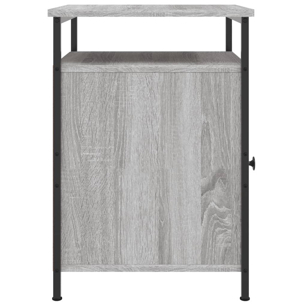 Κομοδίνα 2 τεμ. Γκρι Sonoma 40x42x60εκ. από Επεξεργασμένο Ξύλο