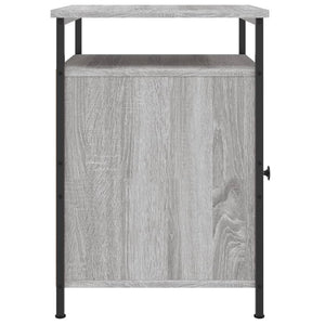 Κομοδίνα 2 τεμ. Γκρι Sonoma 40x42x60εκ. από Επεξεργασμένο Ξύλο