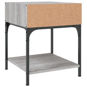 Κομοδίνο Γκρι Sonoma 40x41x50 εκ. από Επεξεργασμένο Ξύλο
