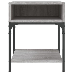Κομοδίνα 2 τεμ Γκρι Sonoma 40x41x50 εκ. από Επεξεργασμένο Ξύλο