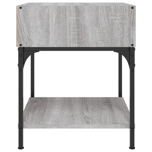 Κομοδίνα 2 τεμ Γκρι Sonoma 40x41x50 εκ. από Επεξεργασμένο Ξύλο