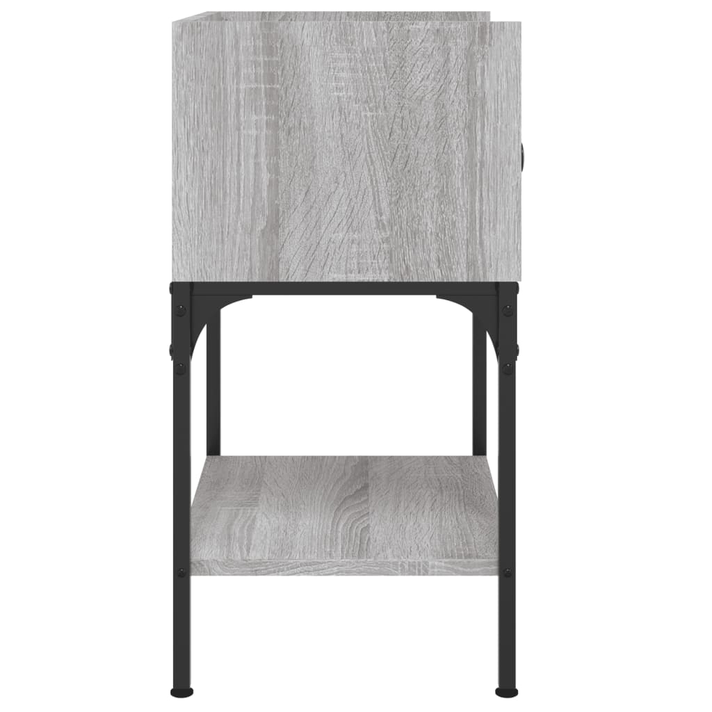 Κομοδίνο Γκρι Sonoma 40,5x31x60 εκ. από Επεξεργασμένο Ξύλο
