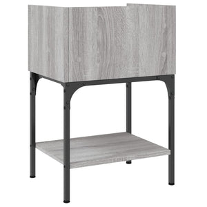 Κομοδίνο Γκρι Sonoma 40,5x31x60 εκ. από Επεξεργασμένο Ξύλο