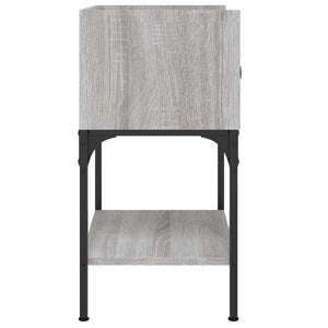 Κομοδίνα 2 τεμ Γκρι Sonoma 40,5x31x60 εκ. Επεξεργασμένο Ξύλο