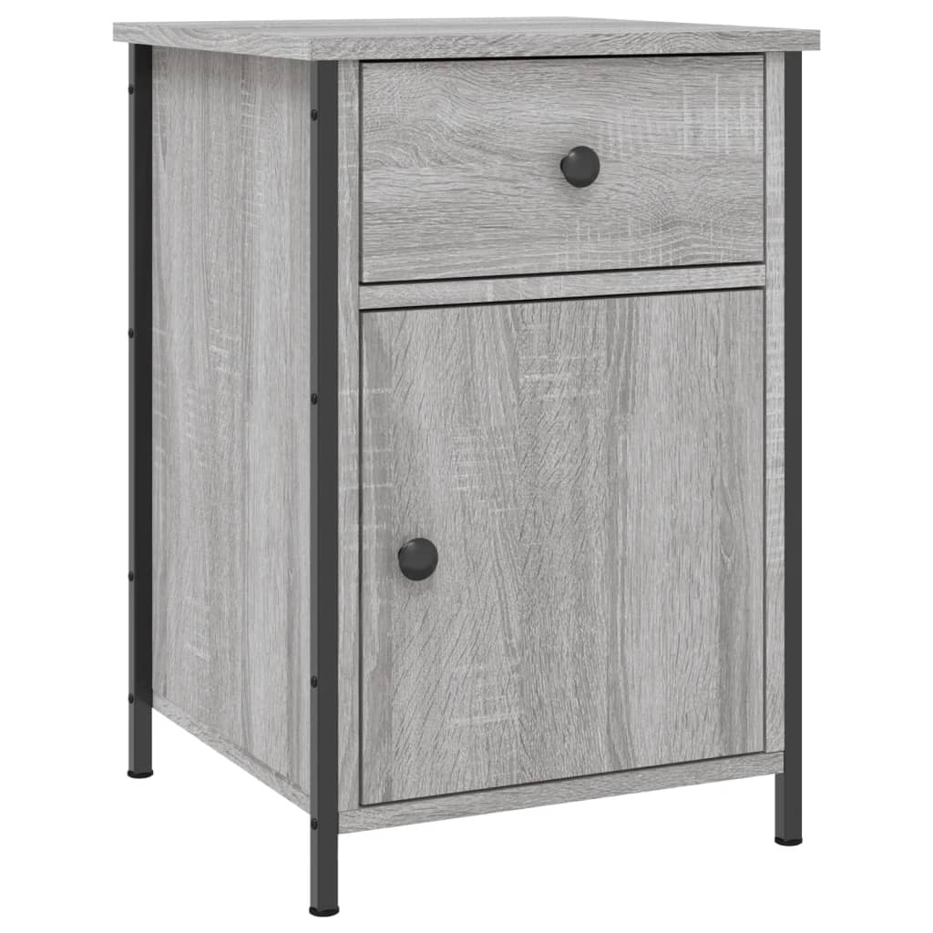 Κομοδίνο Γκρι Sonoma 40 x 42 x 60 εκ. από Επεξεργασμένο Ξύλο