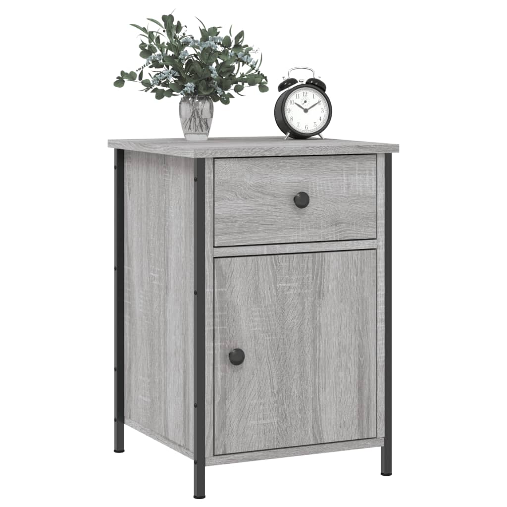 Κομοδίνο Γκρι Sonoma 40 x 42 x 60 εκ. από Επεξεργασμένο Ξύλο
