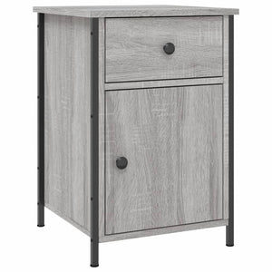 Κομοδίνα 2 τεμ. Γκρι Sonoma 40x42x60εκ. από Επεξεργασμένο Ξύλο