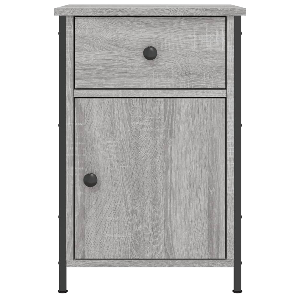 Κομοδίνα 2 τεμ. Γκρι Sonoma 40x42x60εκ. από Επεξεργασμένο Ξύλο