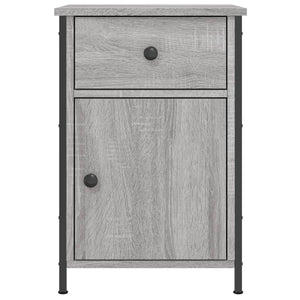 Κομοδίνα 2 τεμ. Γκρι Sonoma 40x42x60εκ. από Επεξεργασμένο Ξύλο